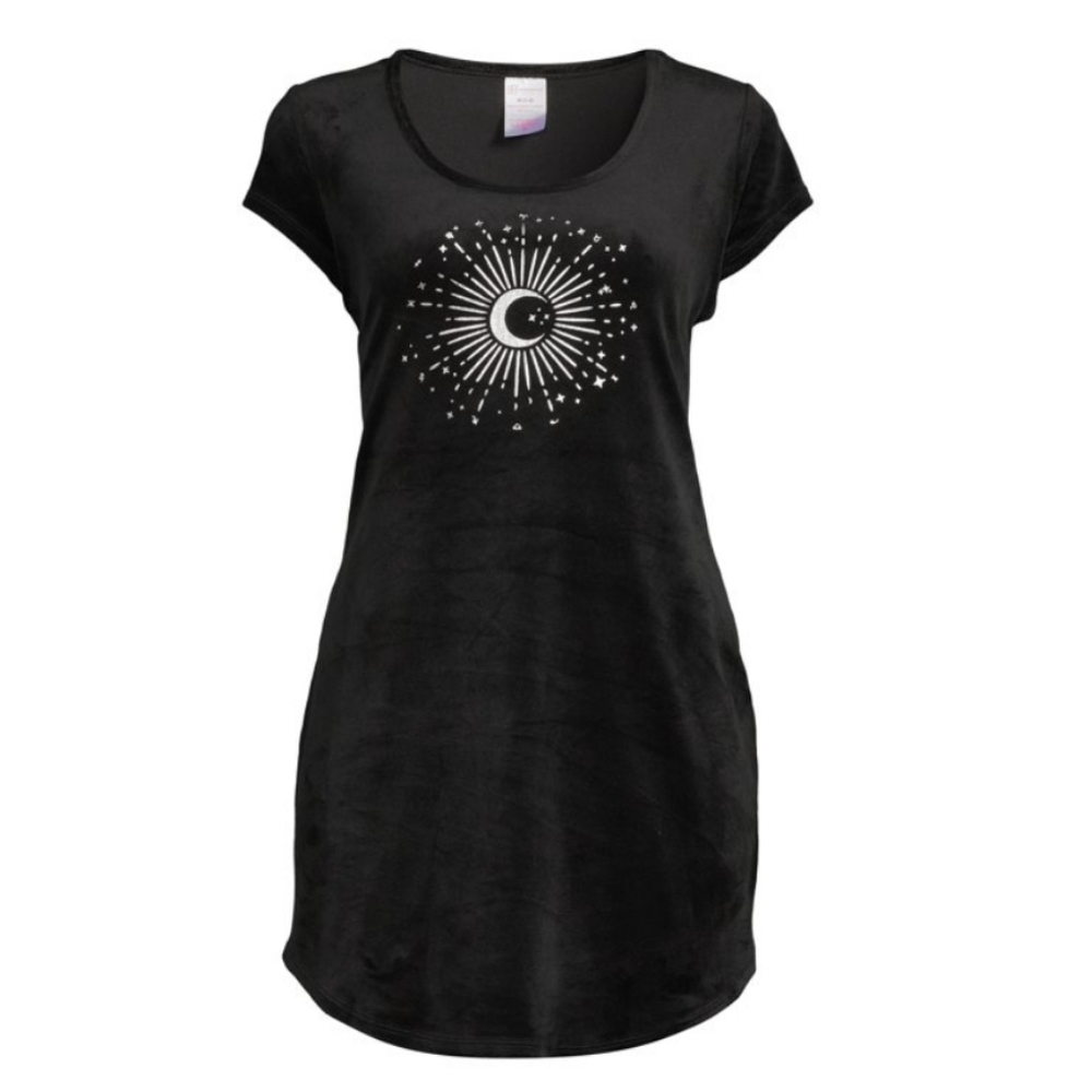 Black Velvet Mini Dress